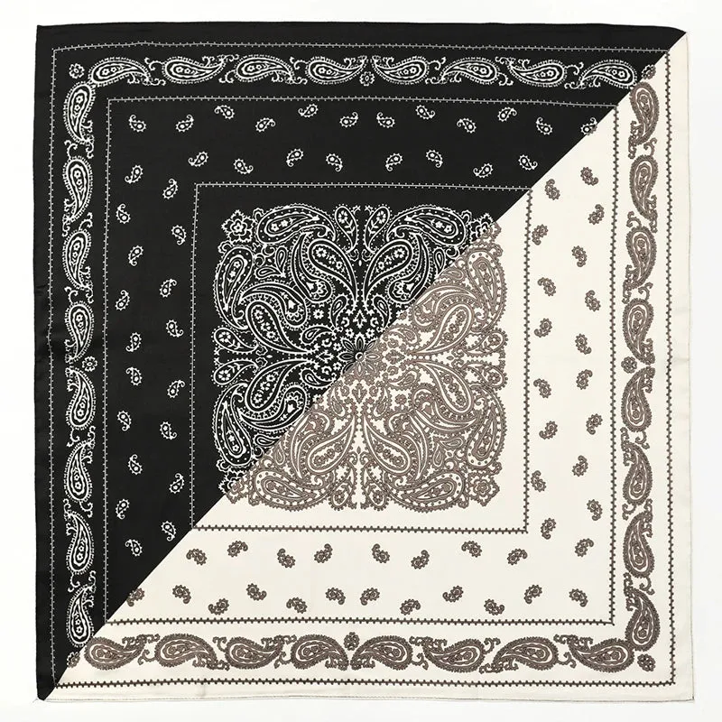 70x70cm Women Silk Scarf Small Satin Square Print Wrap