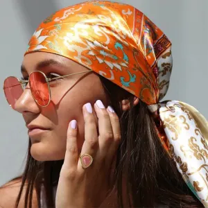 90*90CM Shawls Fashion Beach Sunscreen Silk Scarves