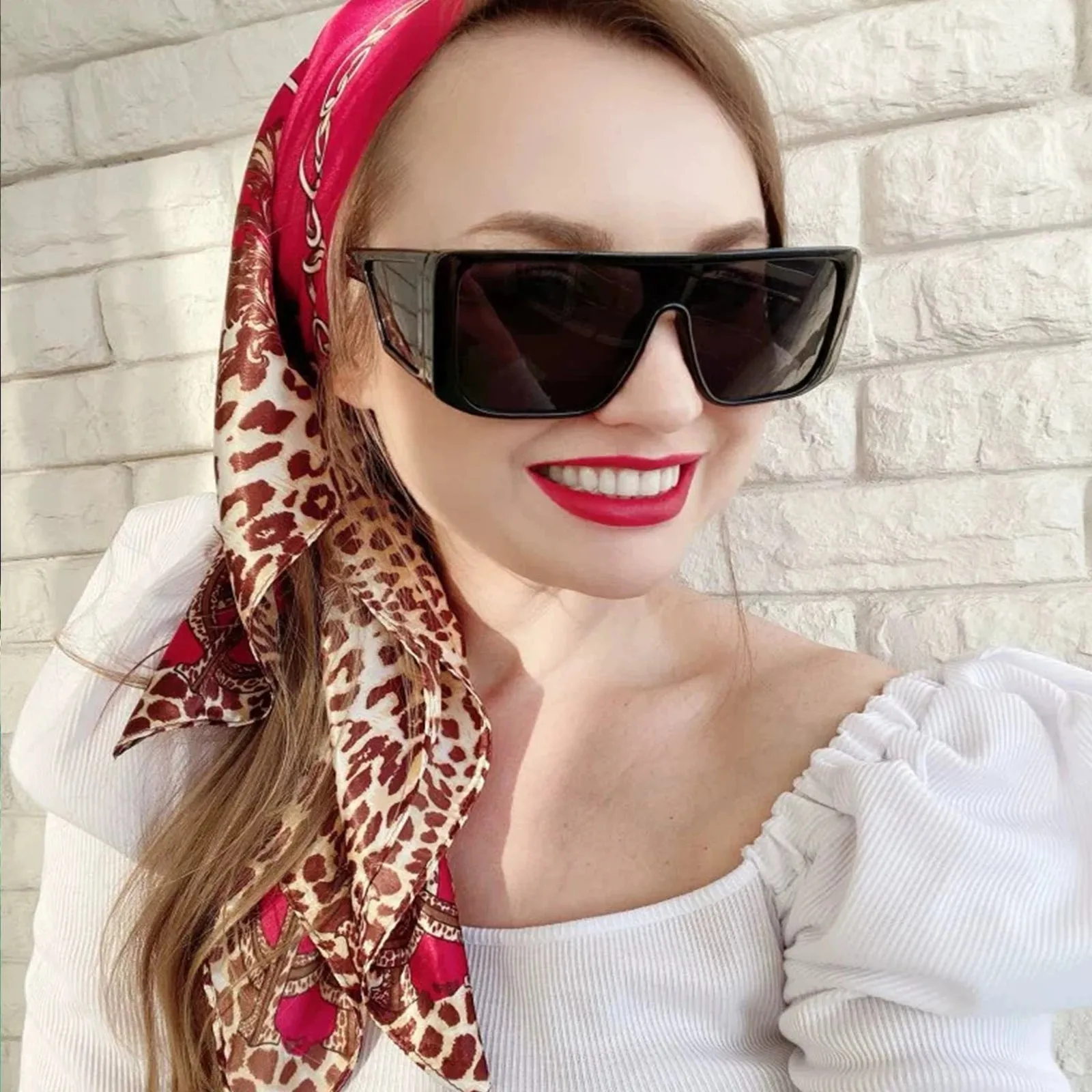 90*90CM Shawls Fashion Beach Sunscreen Silk Scarves