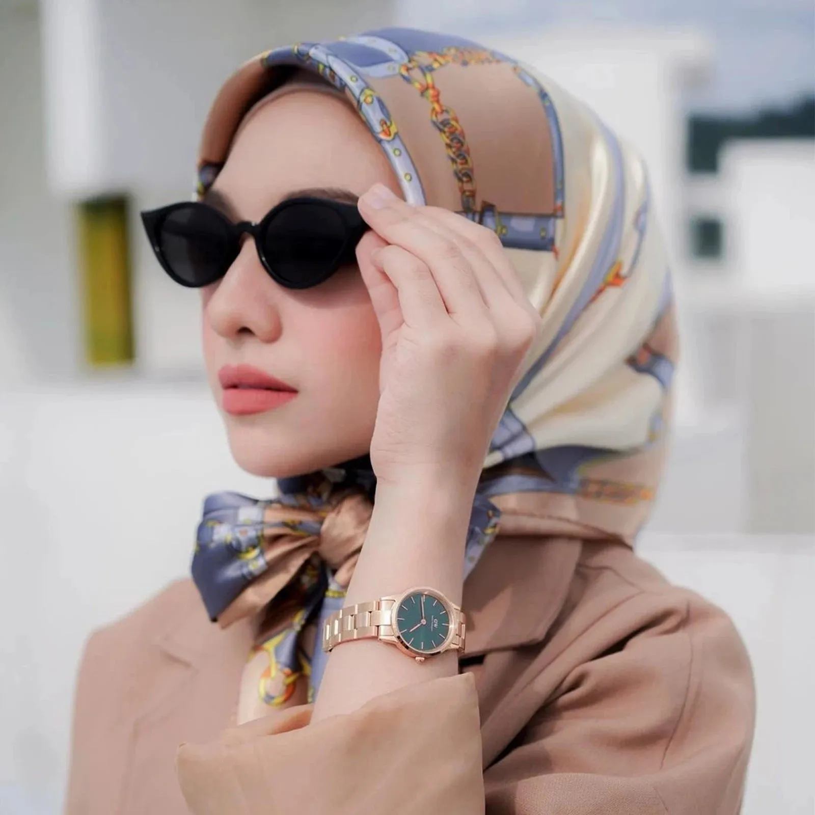90*90CM Shawls Fashion Beach Sunscreen Silk Scarves