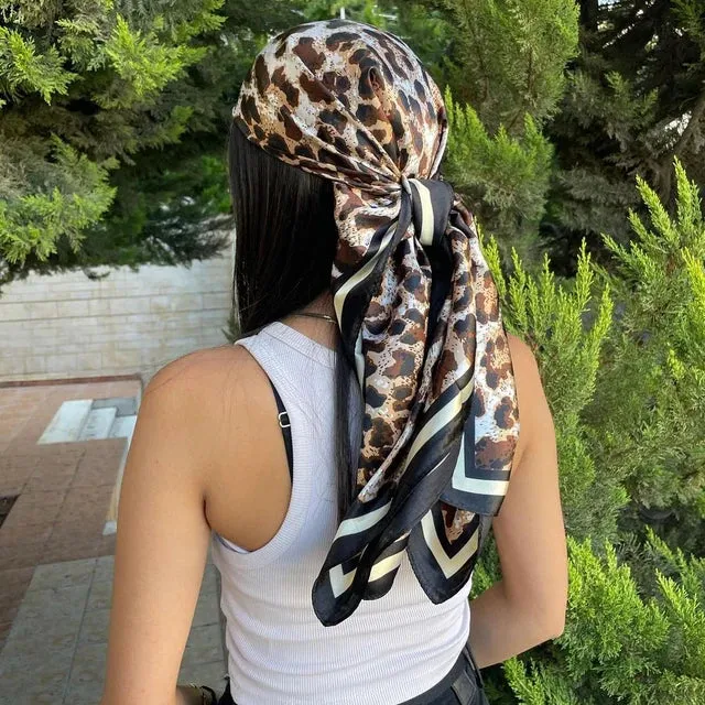90*90CM Shawls Fashion Beach Sunscreen Silk Scarves