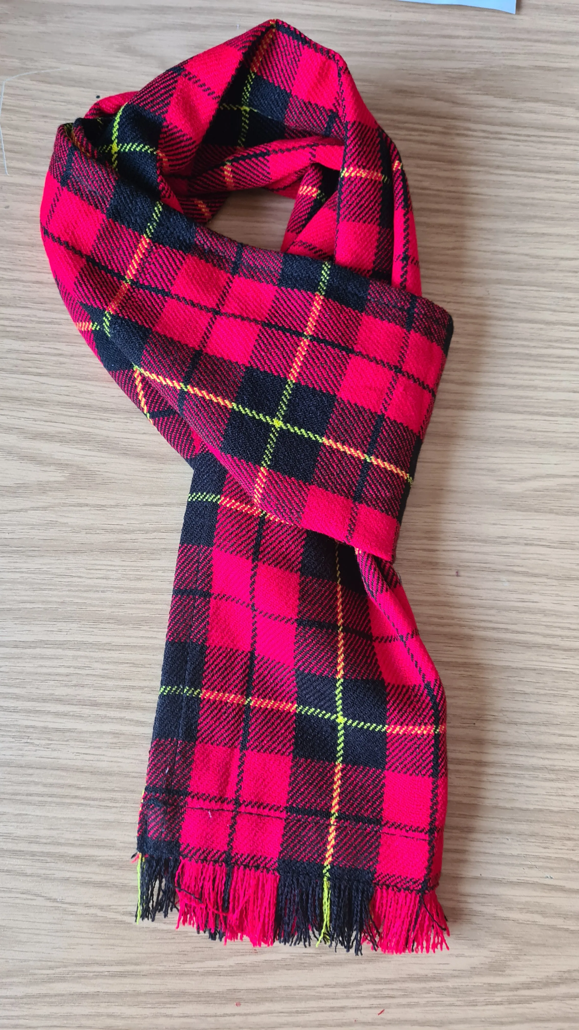 Acrylic Wool Tartan Scarf for Men & Women Shawls and Wraps