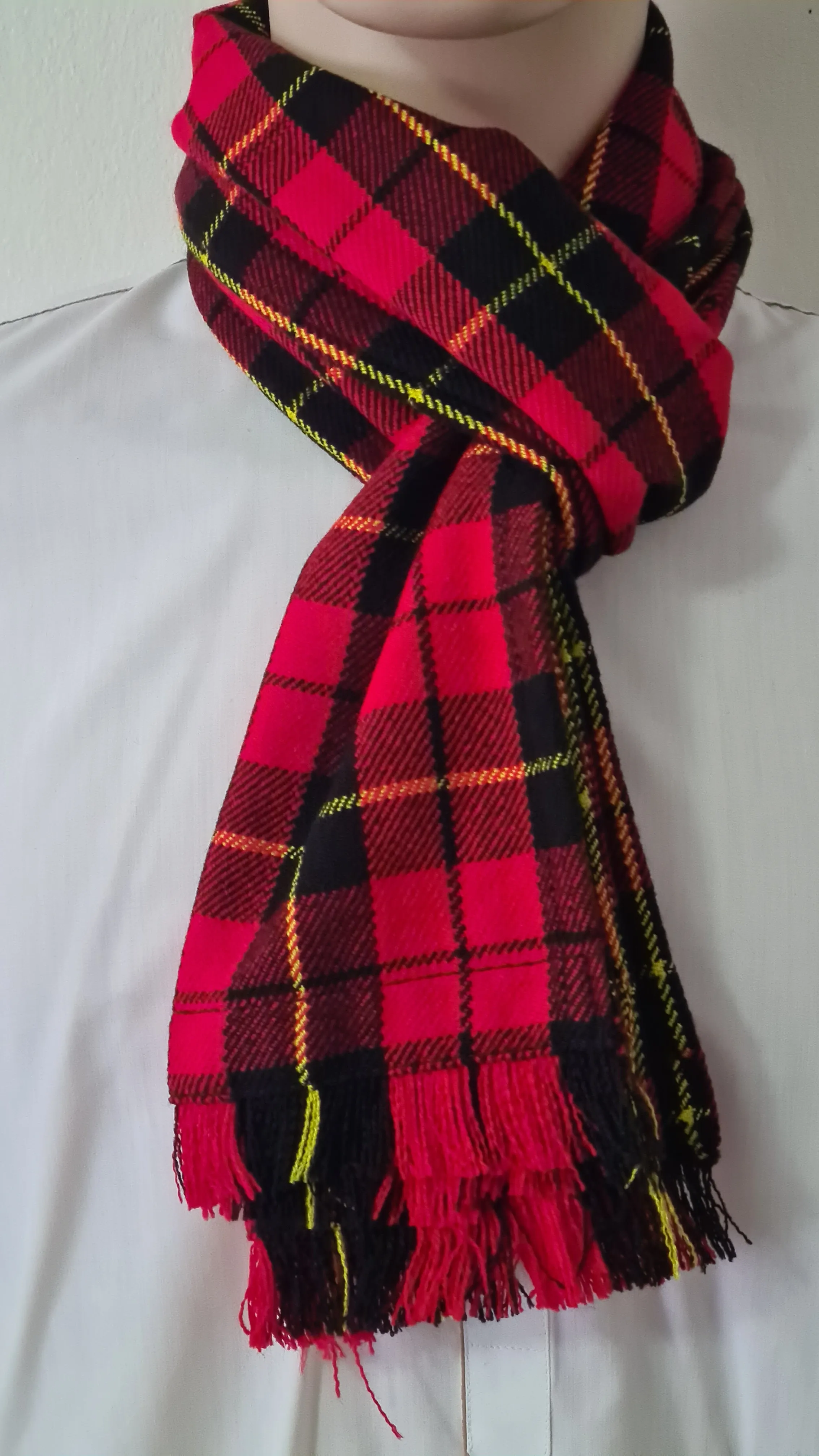 Acrylic Wool Tartan Scarf for Men & Women Shawls and Wraps