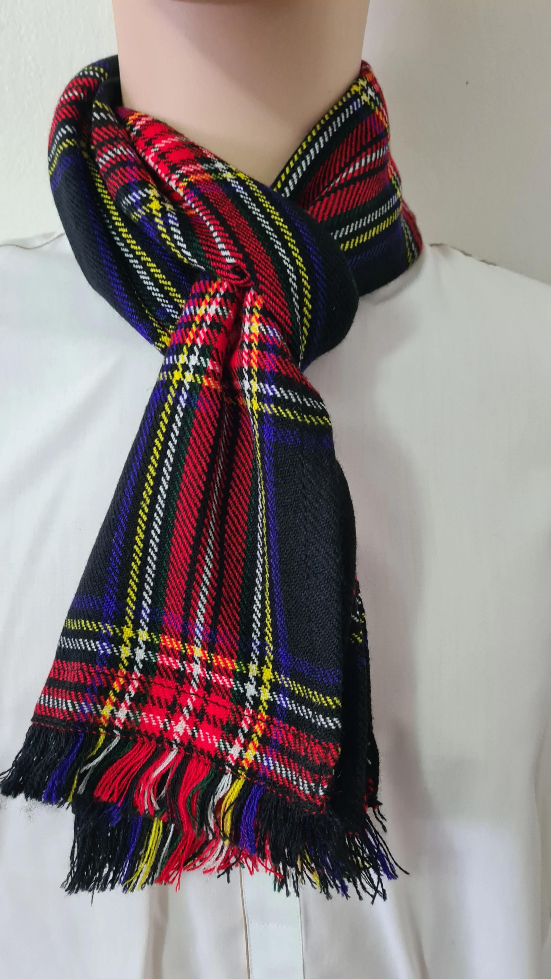 Acrylic Wool Tartan Scarf for Men & Women Shawls and Wraps
