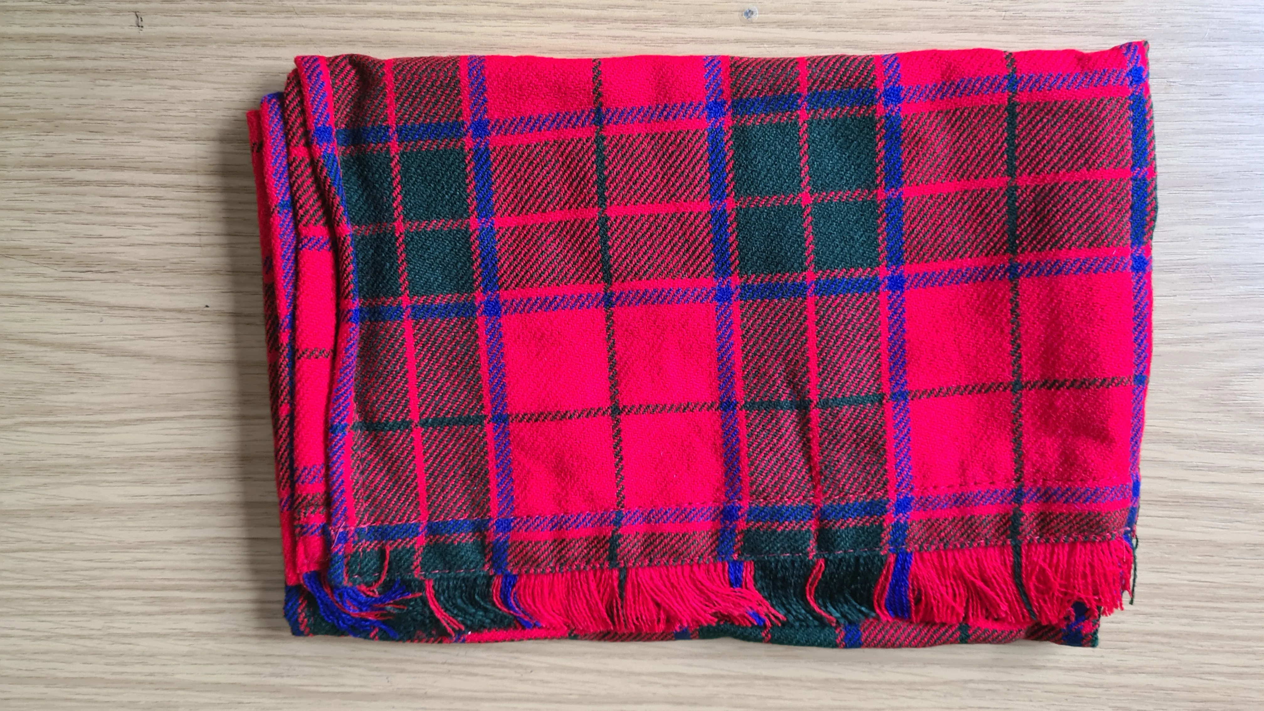 Acrylic Wool Tartan Scarf for Men & Women Shawls and Wraps