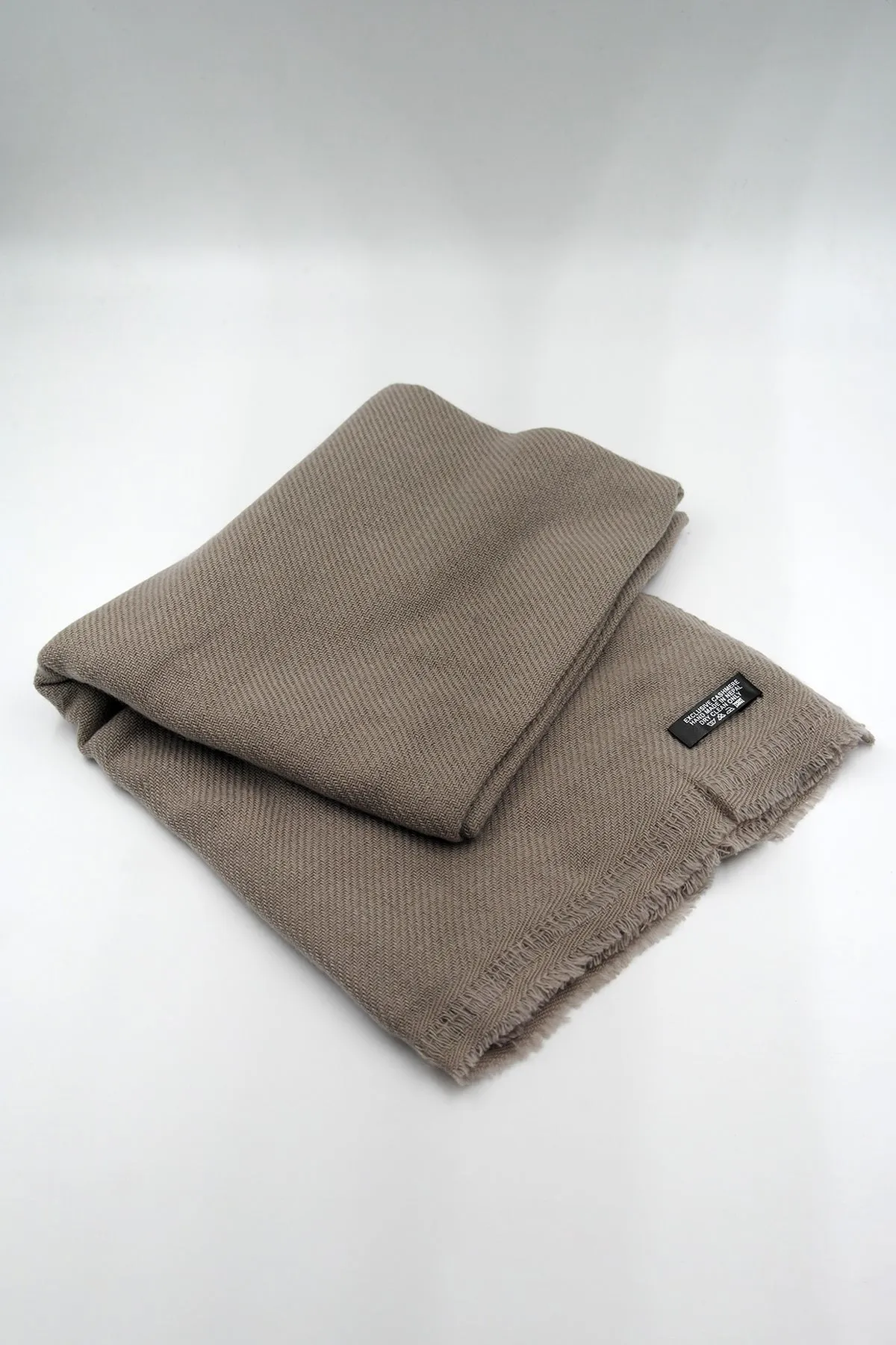 Adobe Brown Pure Pashmina Shawls for Women