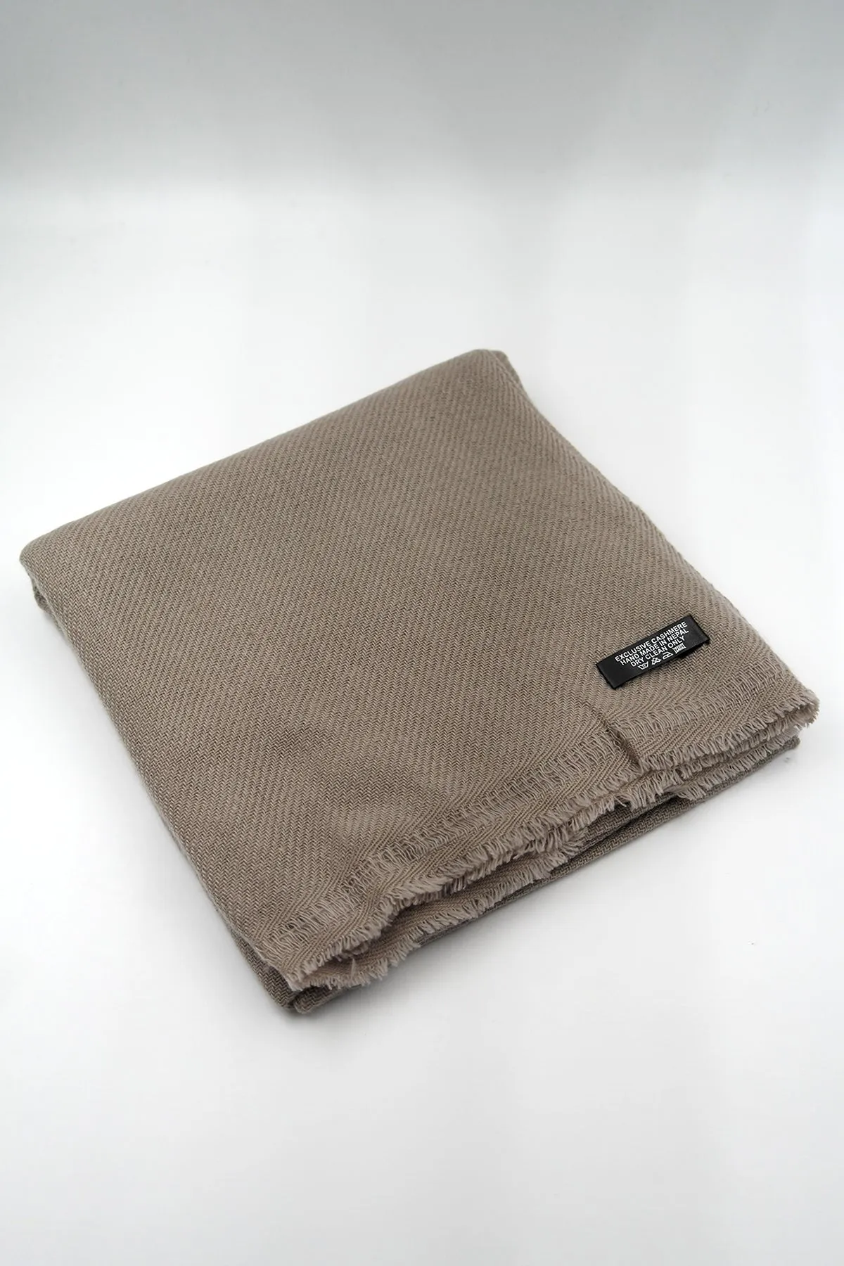 Adobe Brown Pure Pashmina Shawls for Women