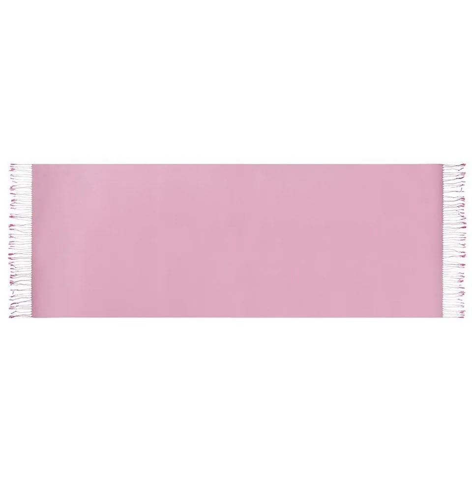 Aker Double-Sided Silk Shawl #397 Pink / Gray