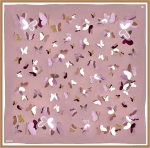 Armine Butterfly Print Silk Scarf #52