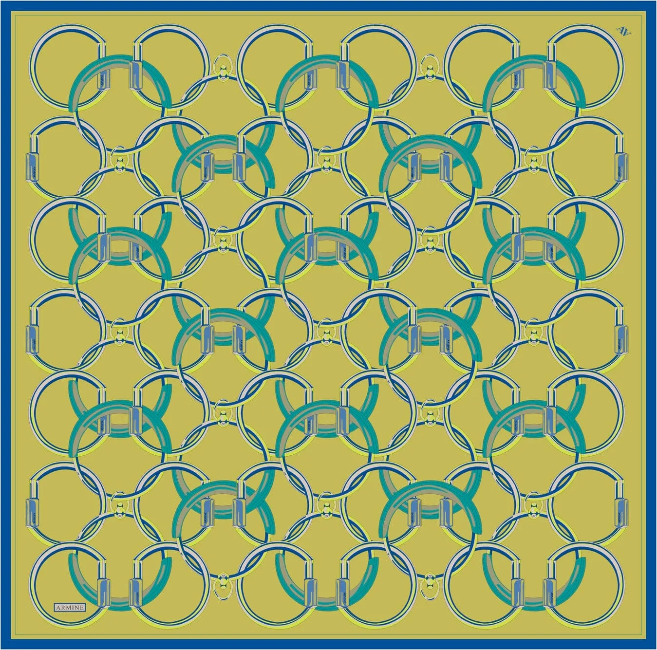 Armine Eternal Link Turkish Silk Scarf #88