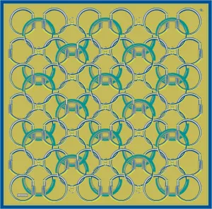 Armine Eternal Link Turkish Silk Scarf #88