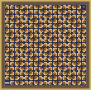Armine Retro Cosmos Silk Scarf #50