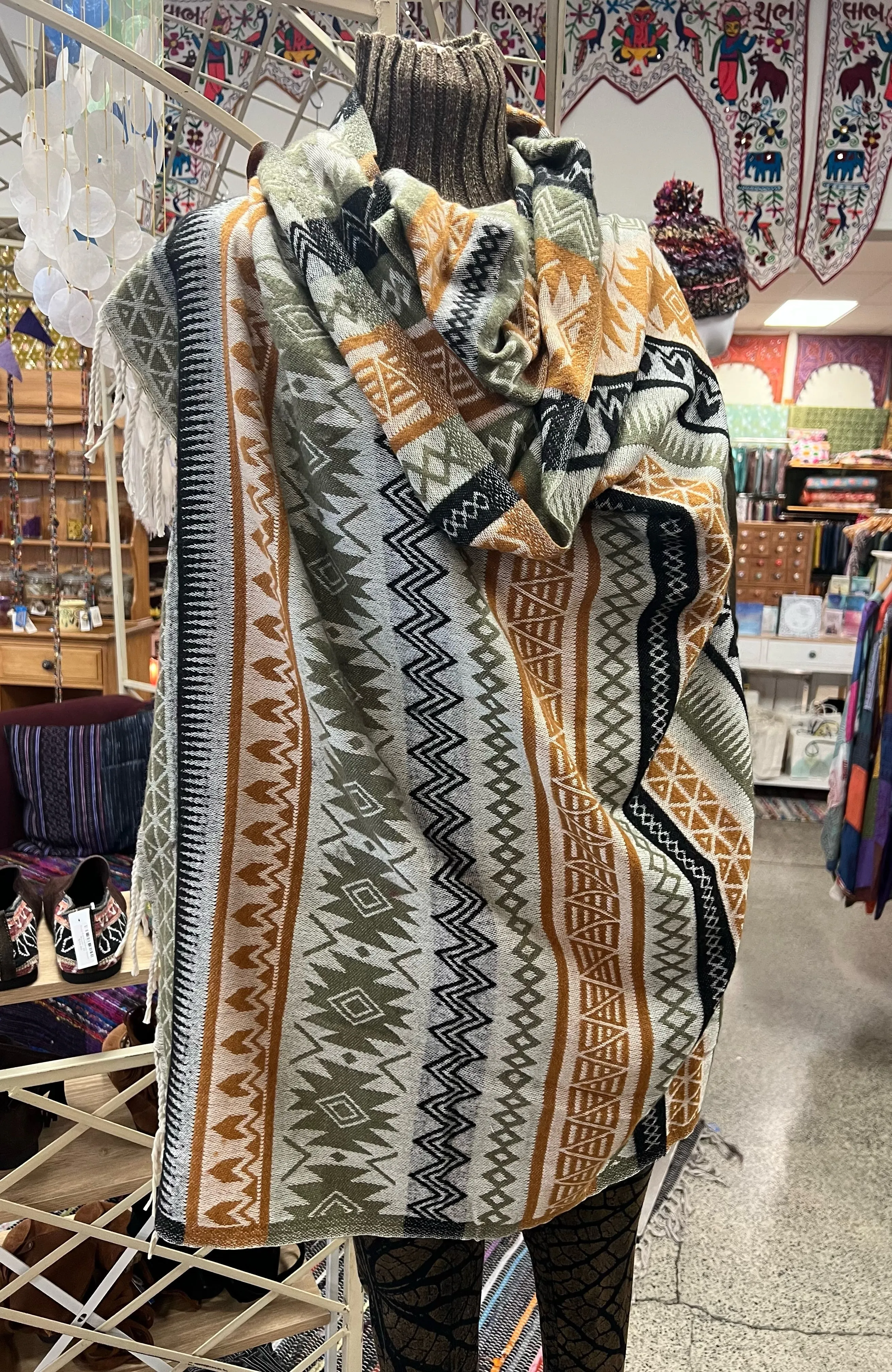 Aztec Winter Shawl