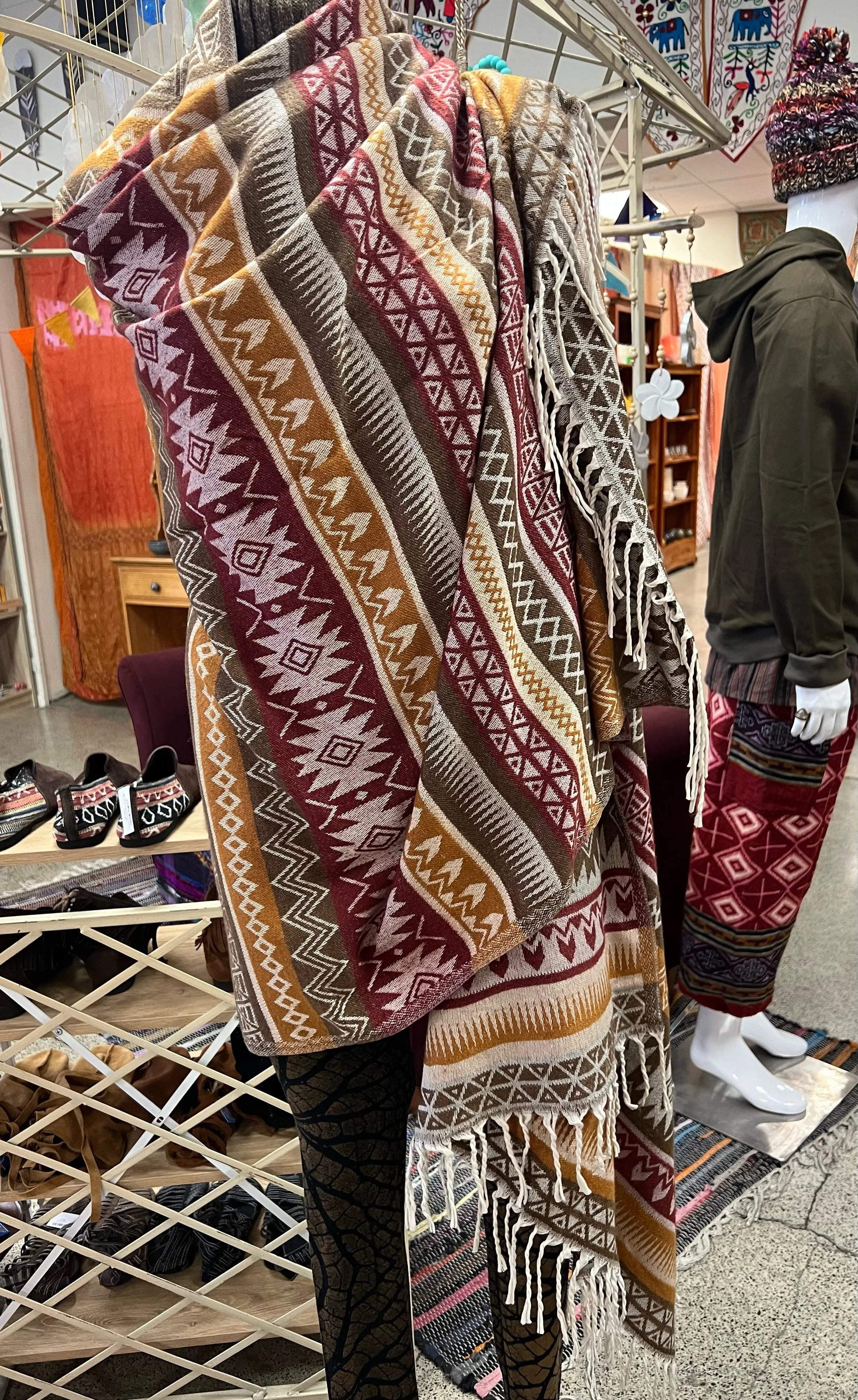 Aztec Winter Shawl