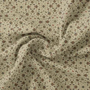 Beach Dune Jecobean Pashmina Printed Fabric
