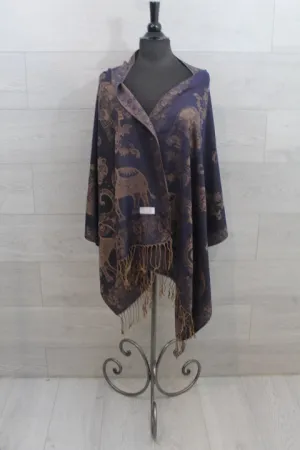 Blue Elephant Pashmina