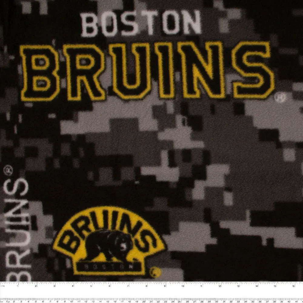 Boston Bruins  - NHL Fleece Print - Camouflage - Brown
