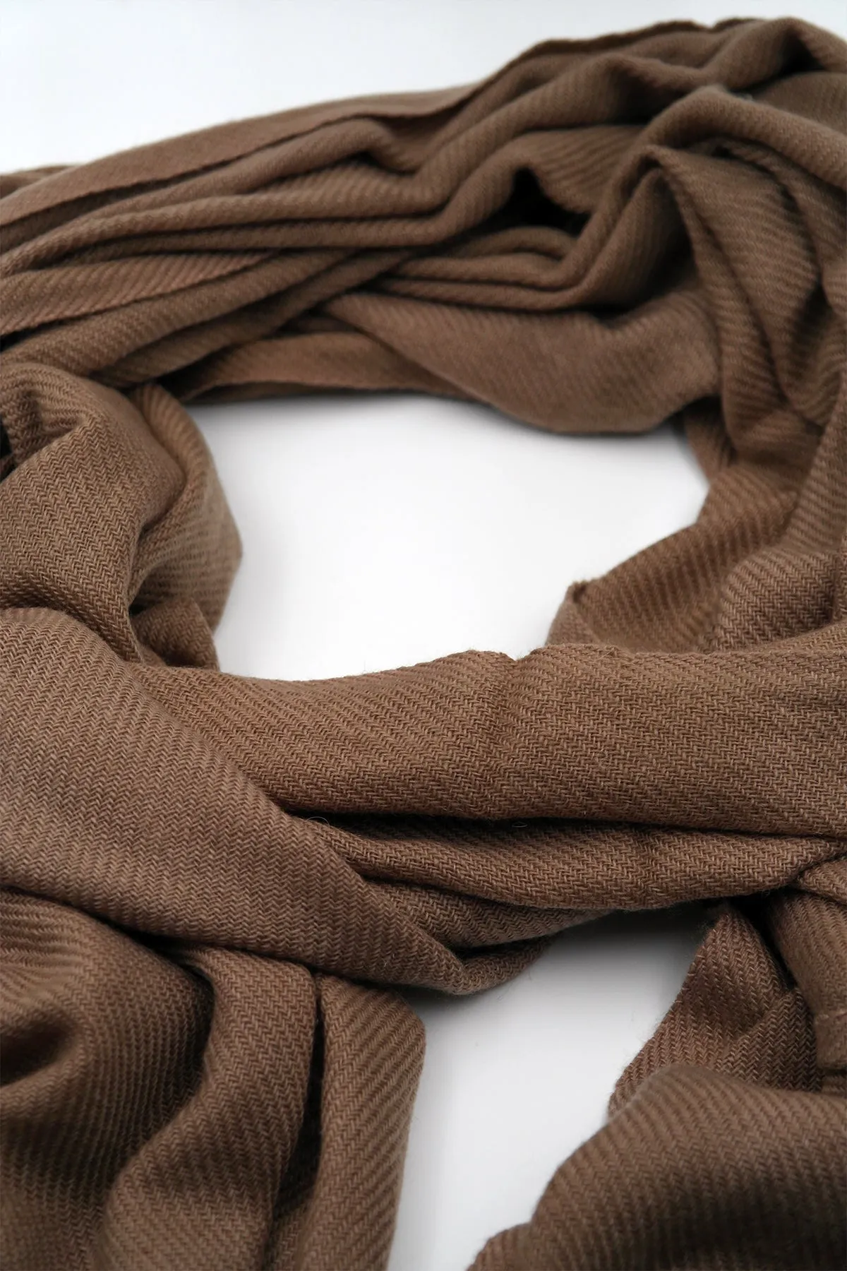 Brown Color Pure Pashmina Shawl