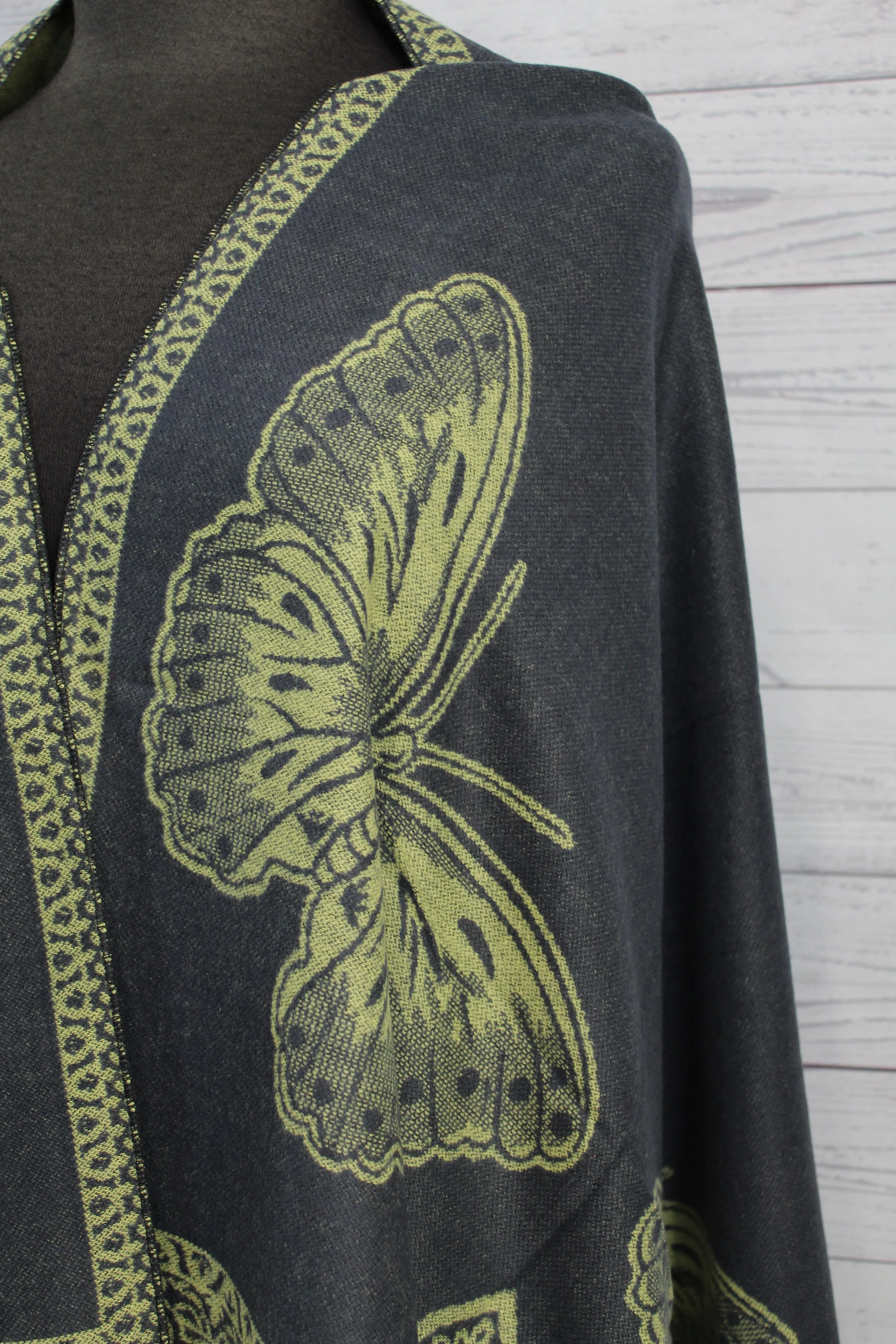 Butterfly Heavy Reversible Pashmina