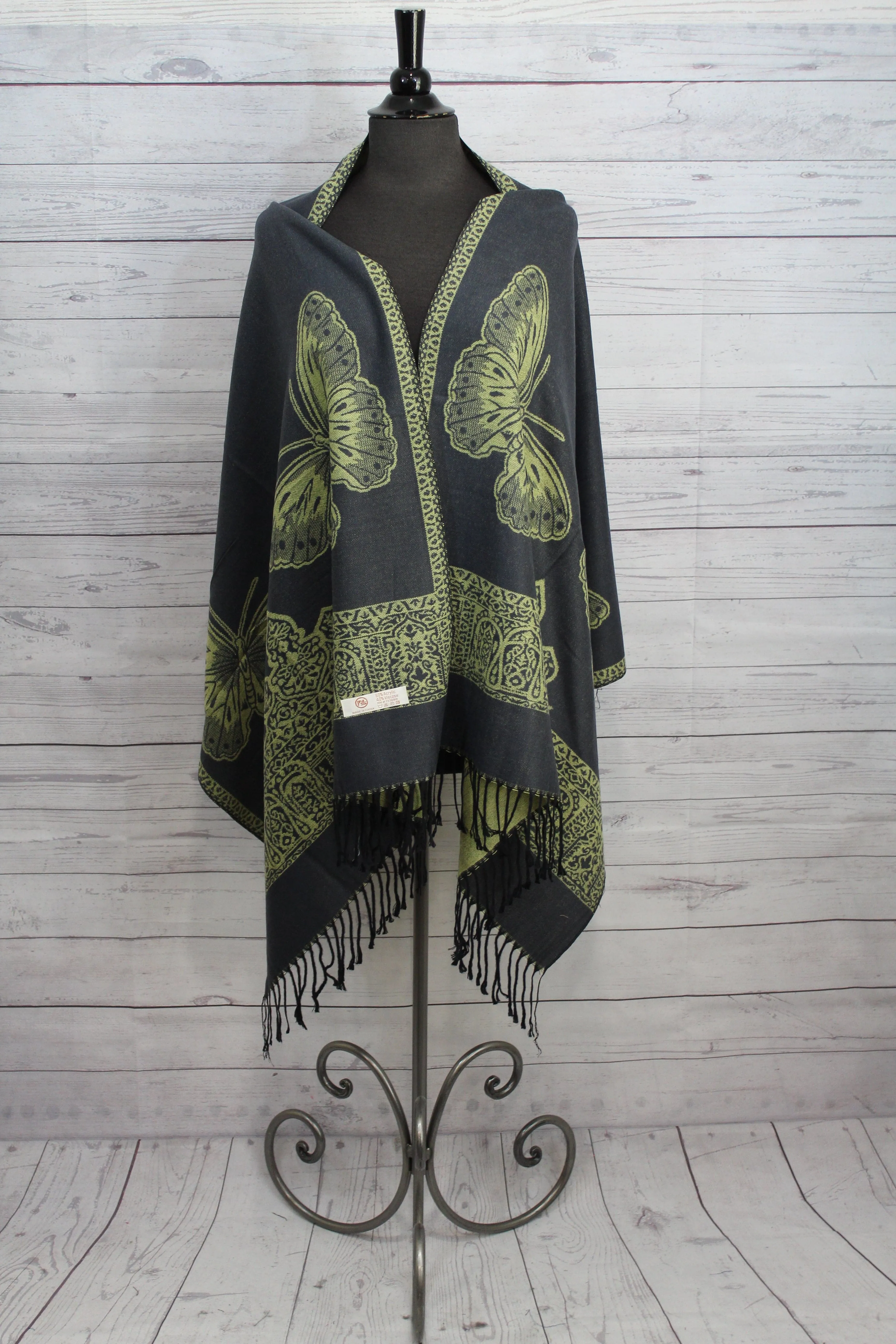 Butterfly Heavy Reversible Pashmina