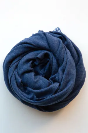 Cashmere Scarf Deep Blue