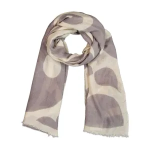 Cashmere Shawl in Butterfly Print - Charcoal
