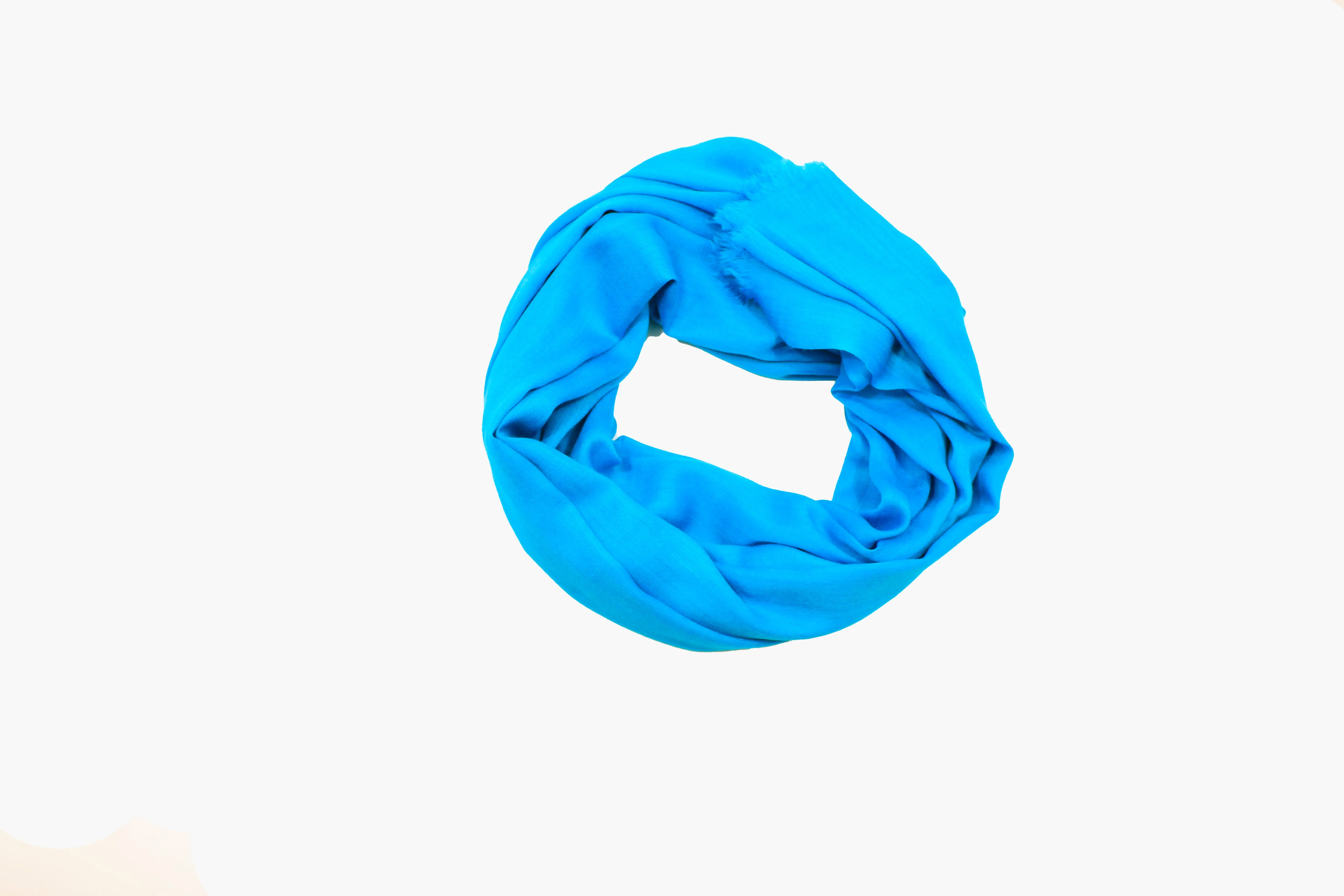 Cashmere Solid Blue Scarf
