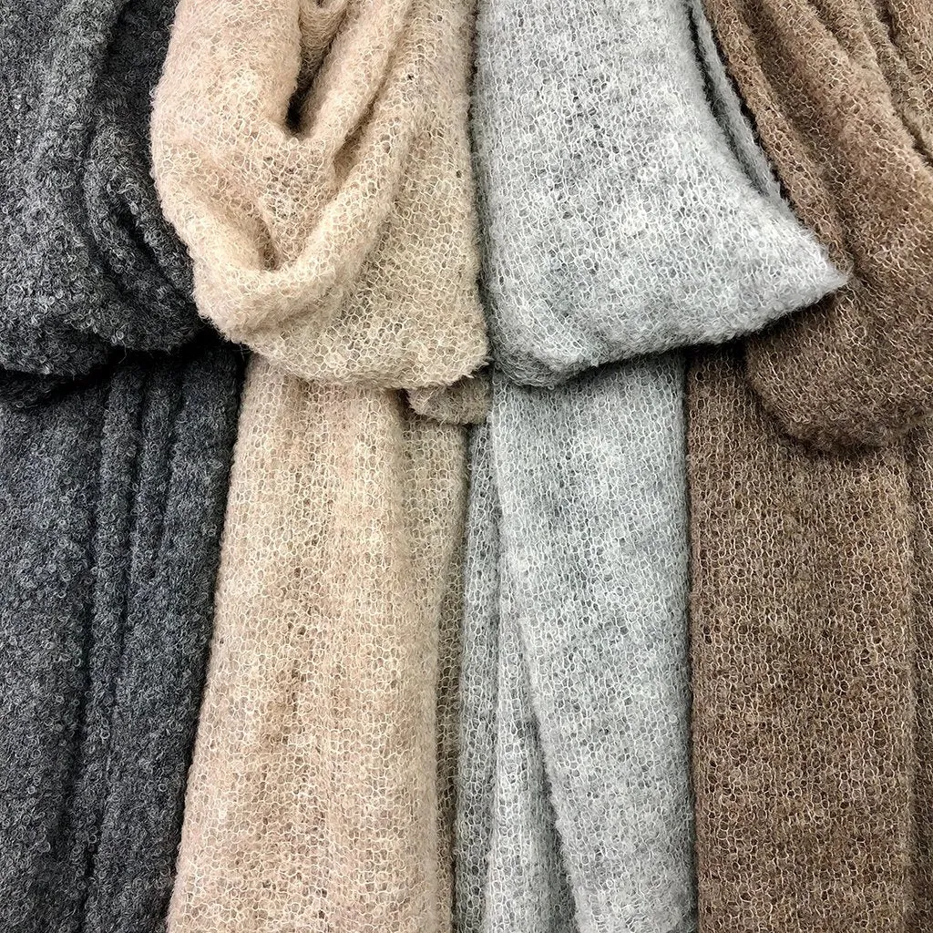 Charcoal Ultra Plush Alpaca Scarf | CozyCouture®