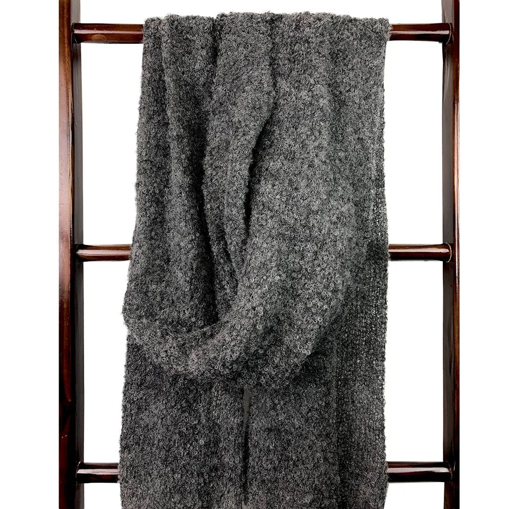 Charcoal Ultra Plush Alpaca Scarf | CozyCouture®