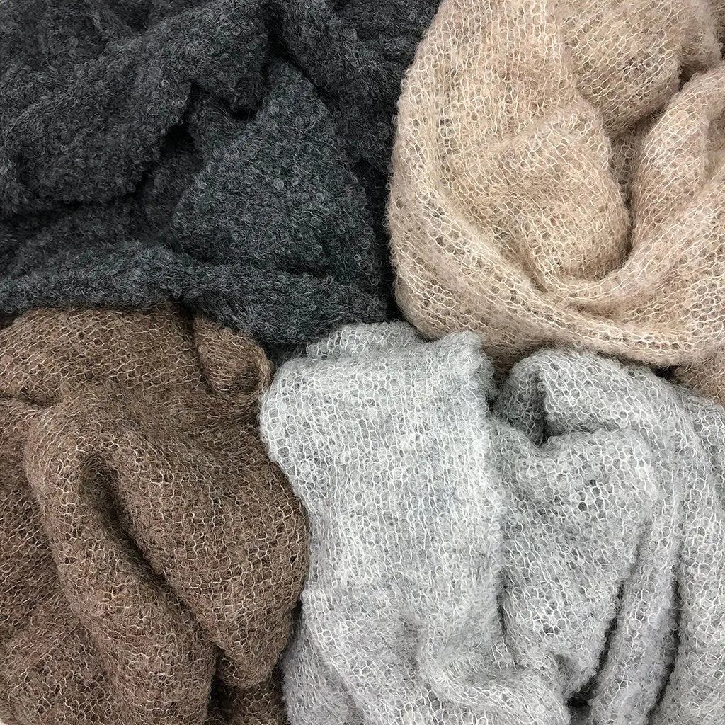 Charcoal Ultra Plush Alpaca Scarf | CozyCouture®