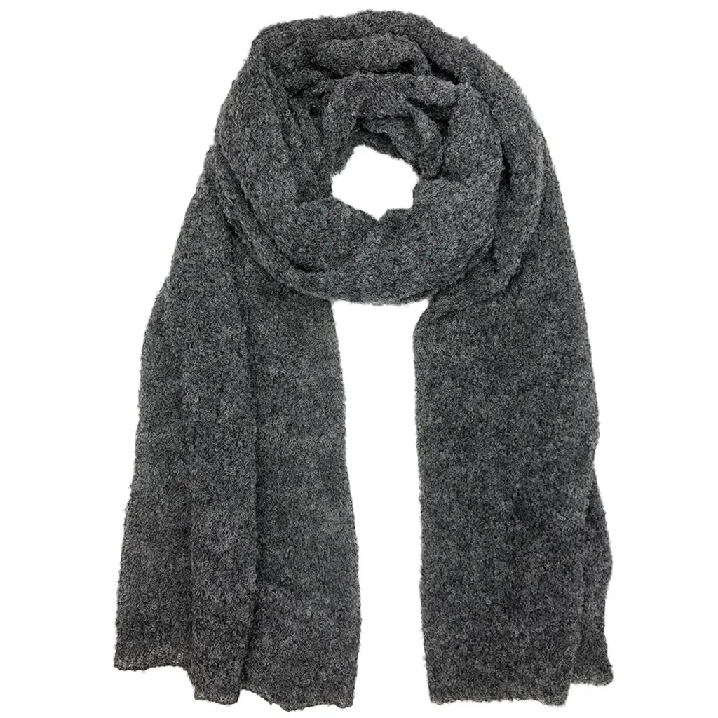 Charcoal Ultra Plush Alpaca Scarf | CozyCouture®