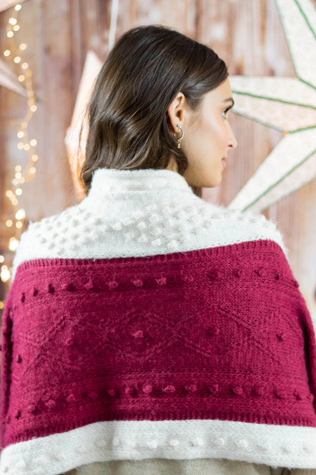 Cinnamon Swirl Stole - Knit