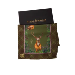 Clare Haggas Narrow Caledonia Silk Scarf