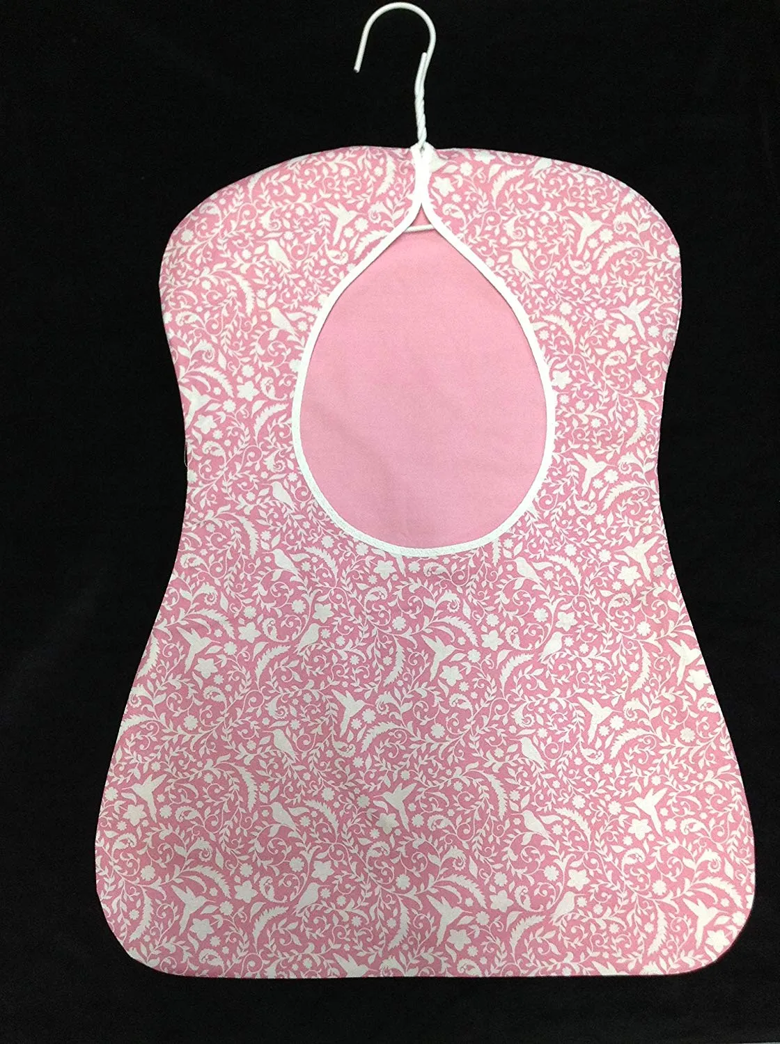 CLOTHESPIN BAG Large Designer Peg Bag, Pink and White Floral, Flowers & Birds Pin Bag, Hanging Closet Storage Bag, Laundry, Eco Friendly