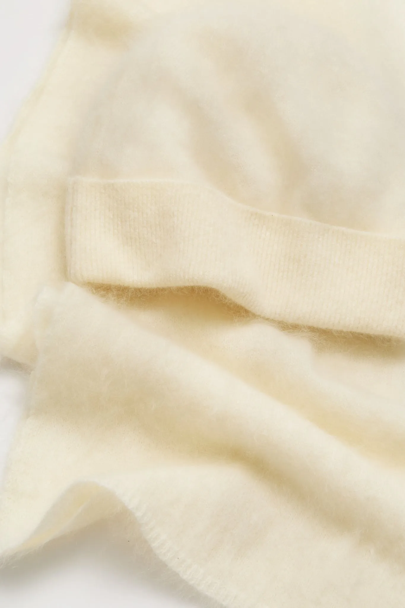 Cream Cashmere Hat and Scarf Set