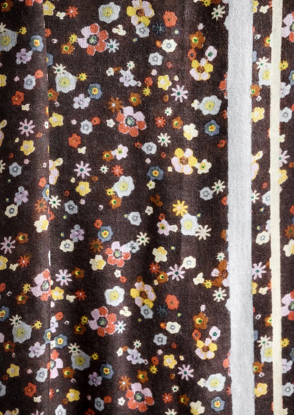 Dancing Florals Wool-Silk Scarf