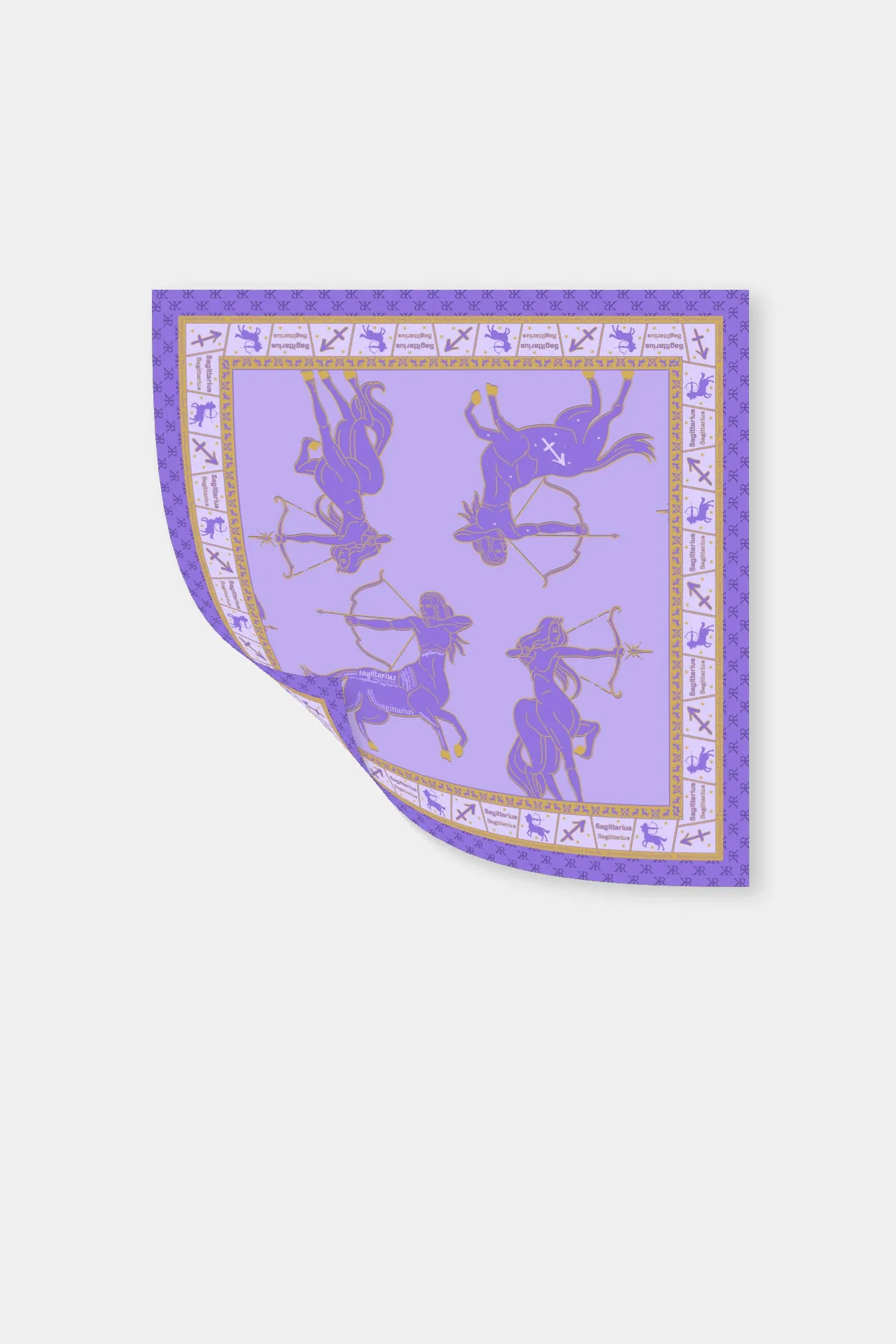 Designer Scarf Zodiac Sign in Light Purple