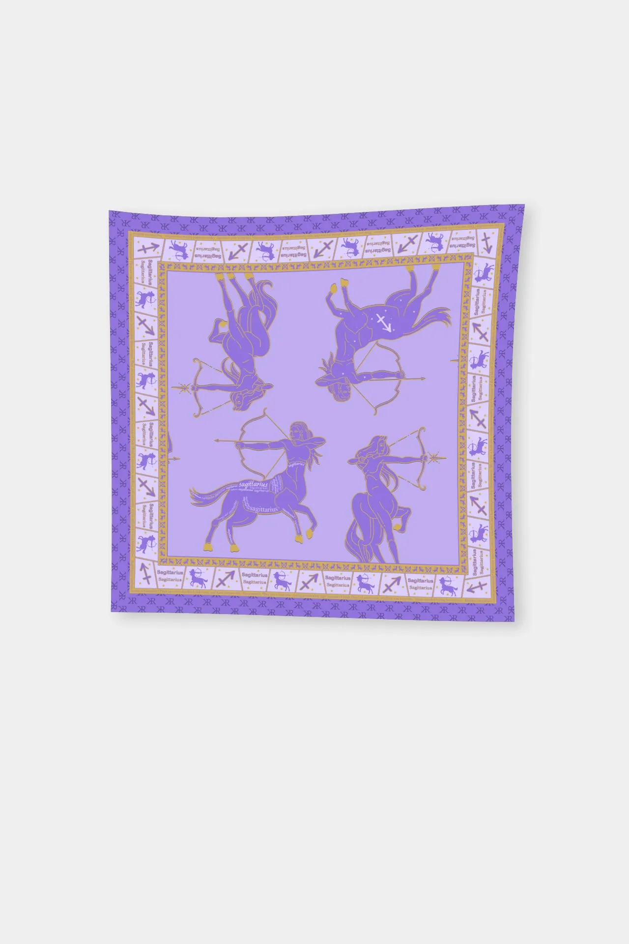Designer Scarf Zodiac Sign in Light Purple