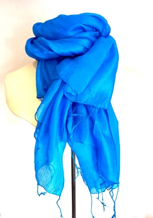 Fine Quality Silk Scarf | Turquoise