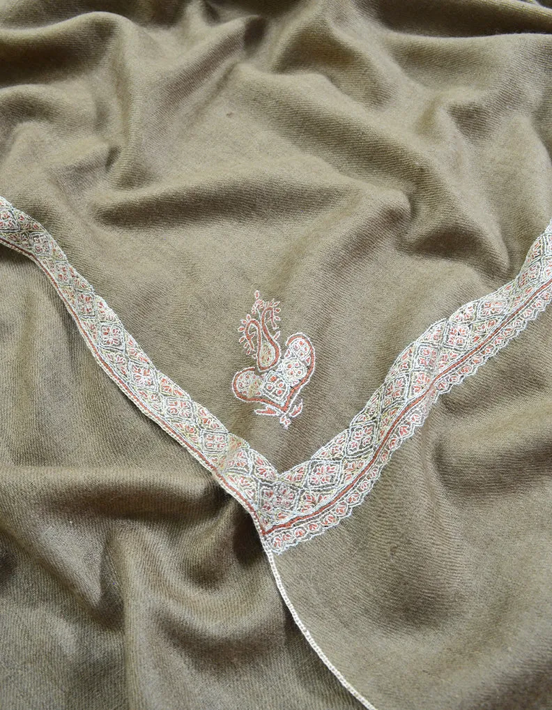 flaxen men's embroidery pashmina shawl 8500