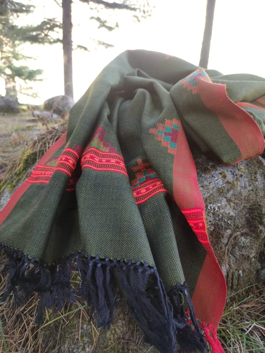 Handmade wool stole