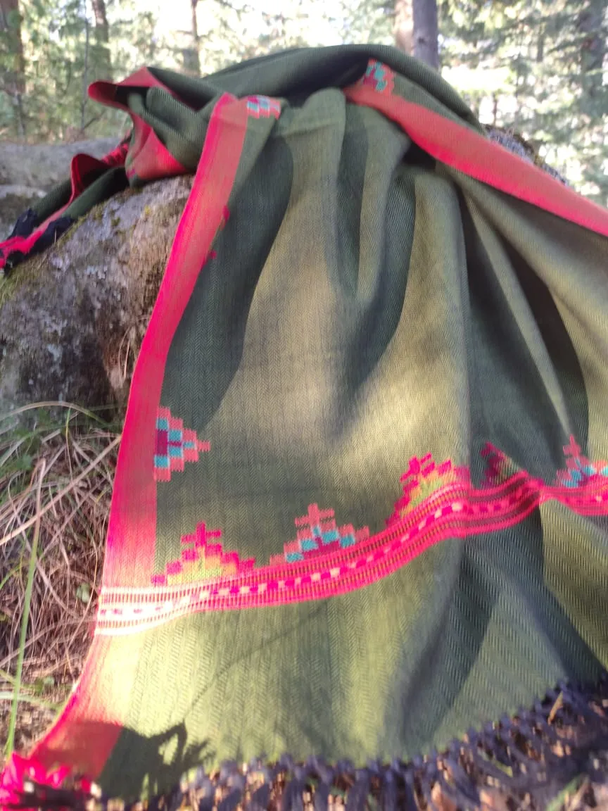 Handmade wool stole