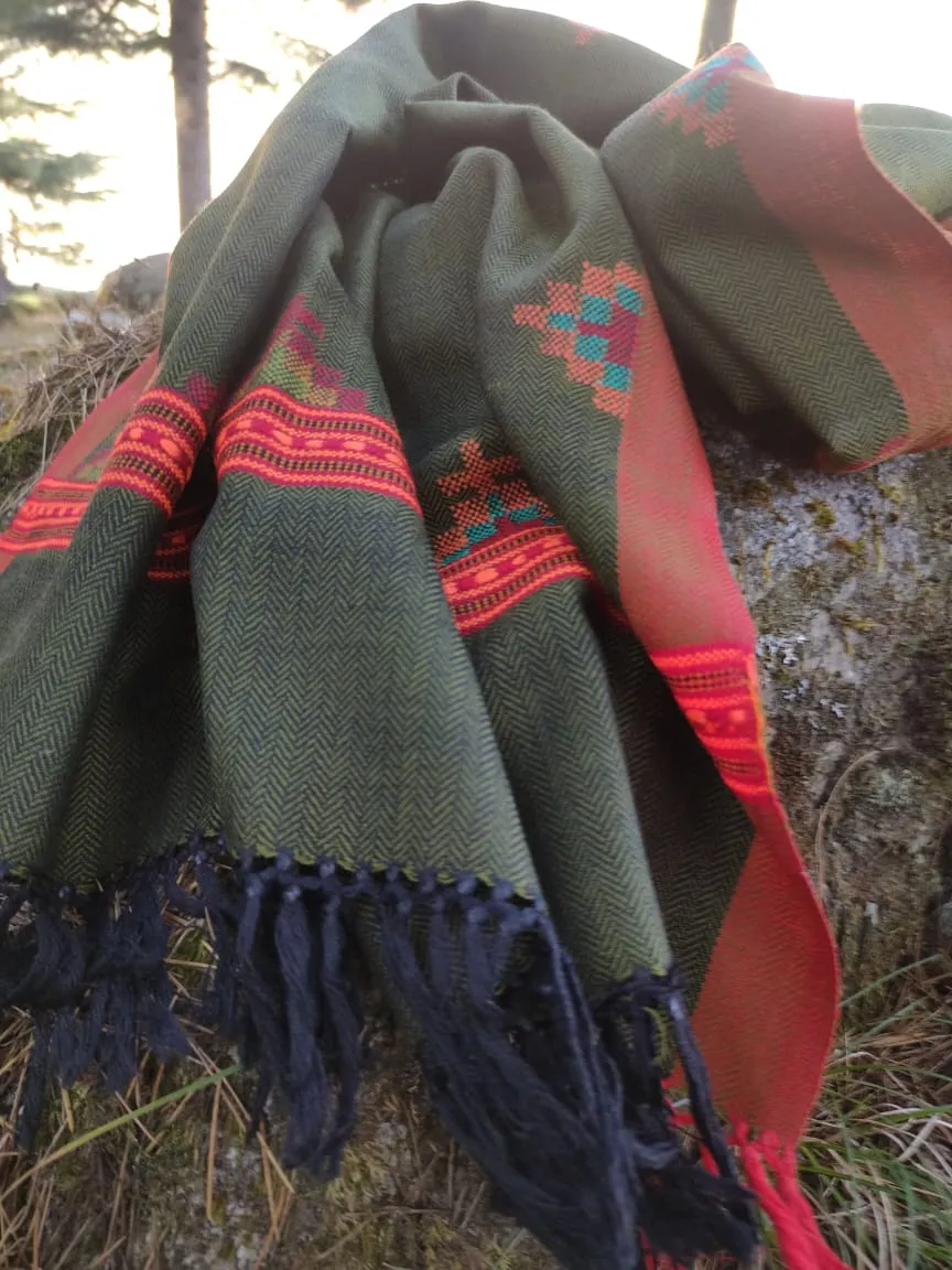 Handmade wool stole