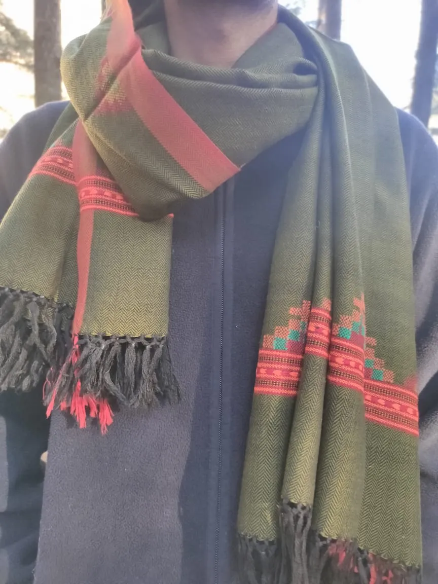 Handmade wool stole
