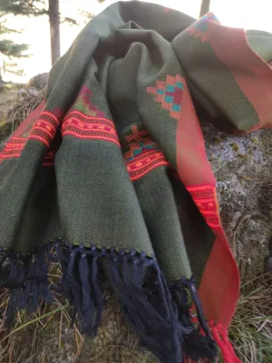 Handmade wool stole