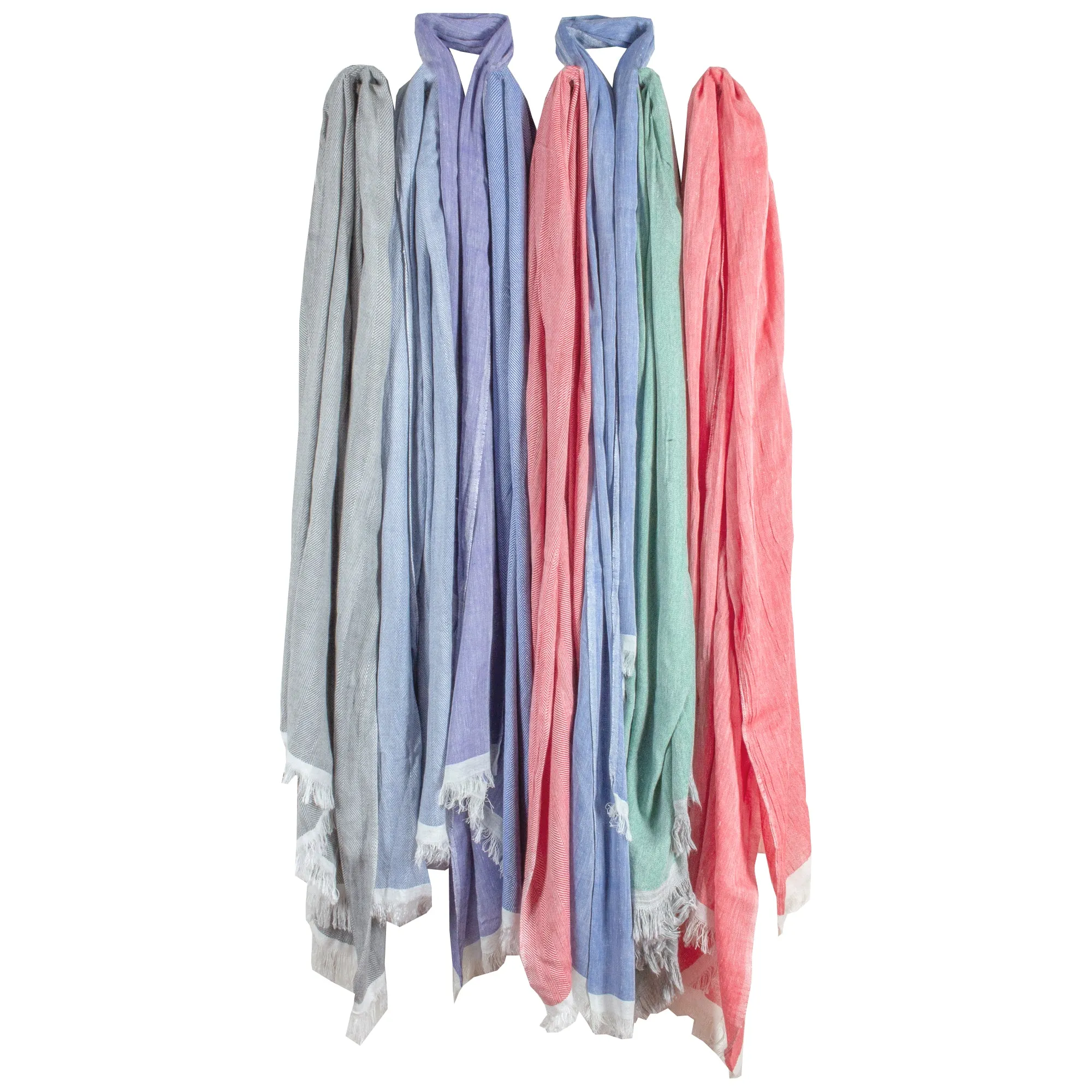 Handwoven Cotton & Linen Scarves from Marrakech