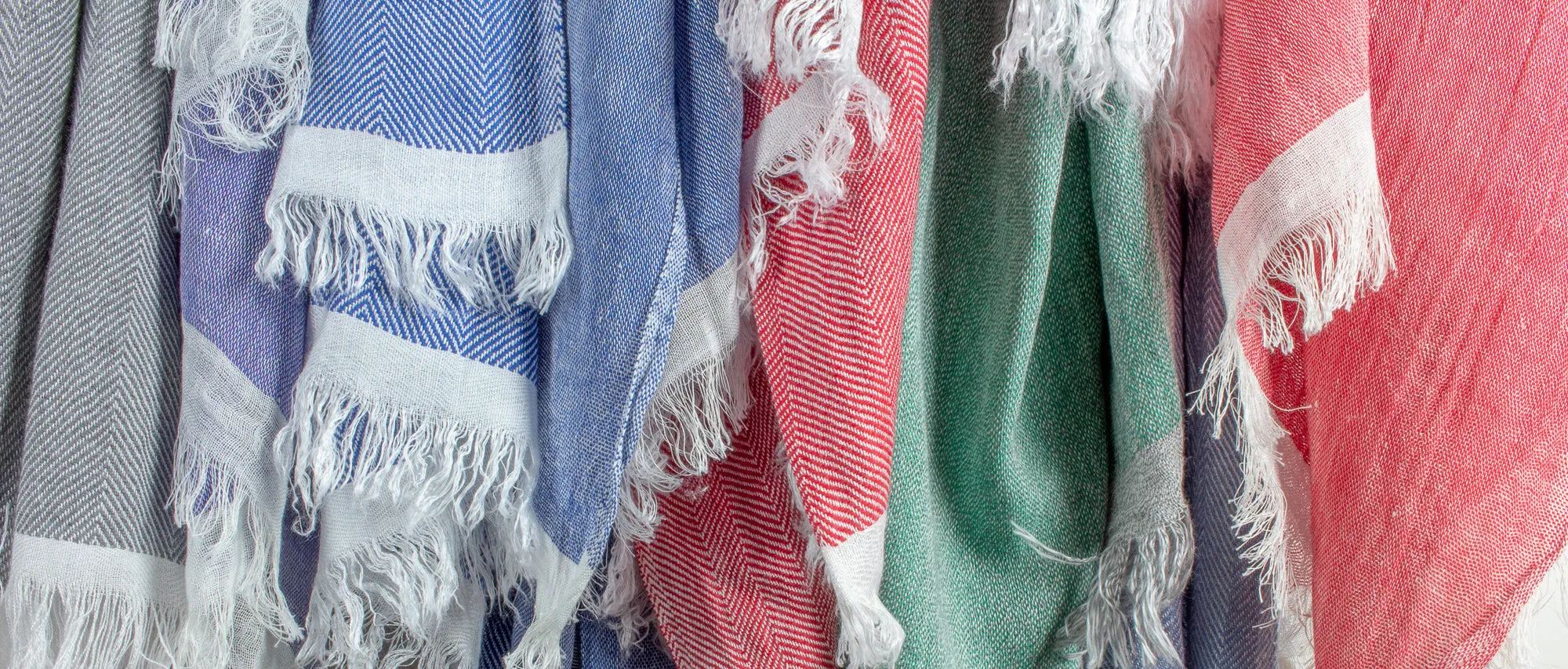 Handwoven Cotton & Linen Scarves from Marrakech