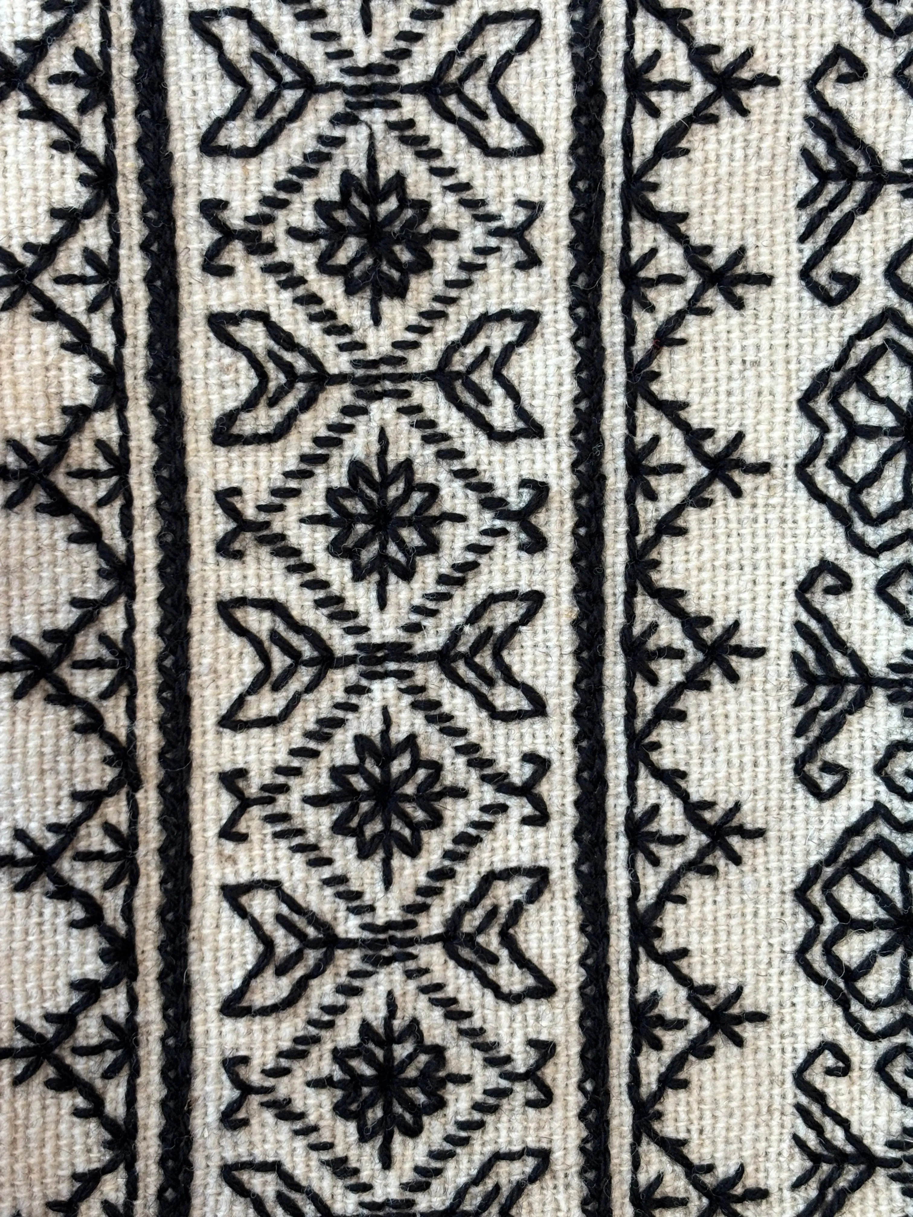 “Hueyapan" Hand-Embroidered  Scarf