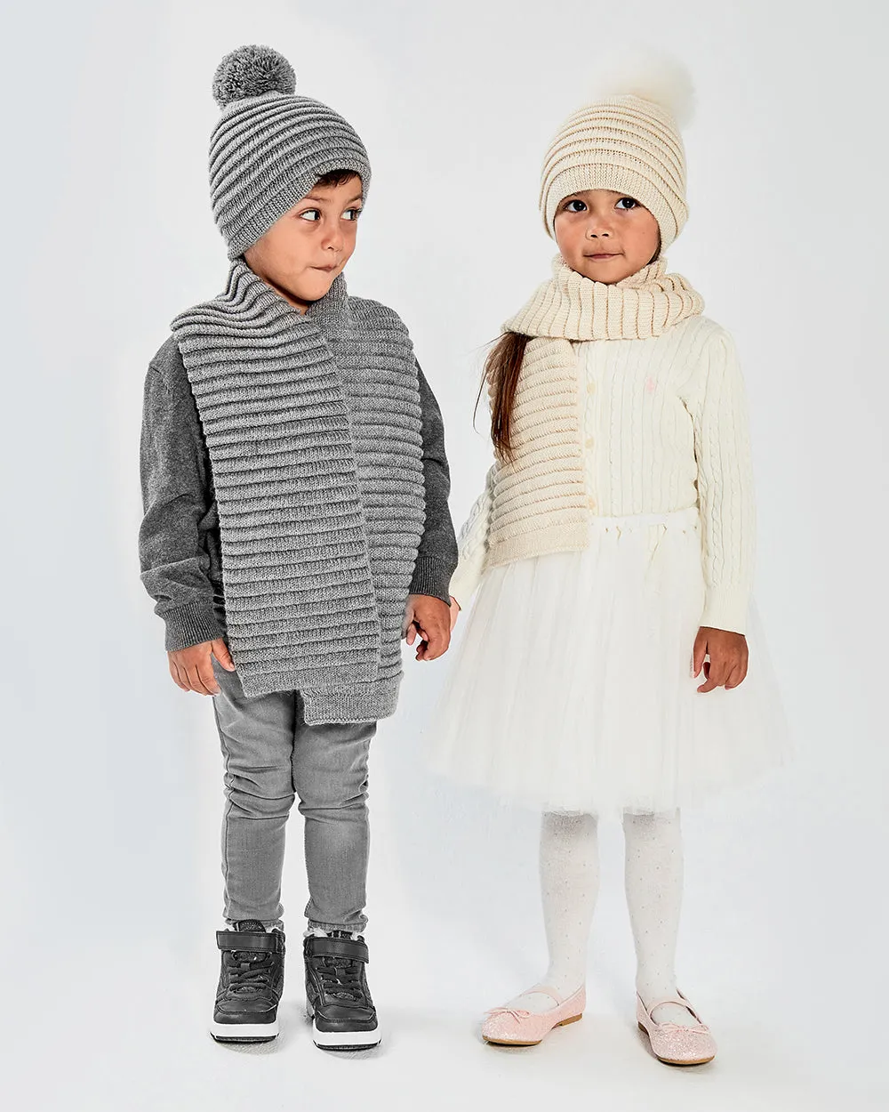 Kids (4-5 Years) Ribbed Scarf