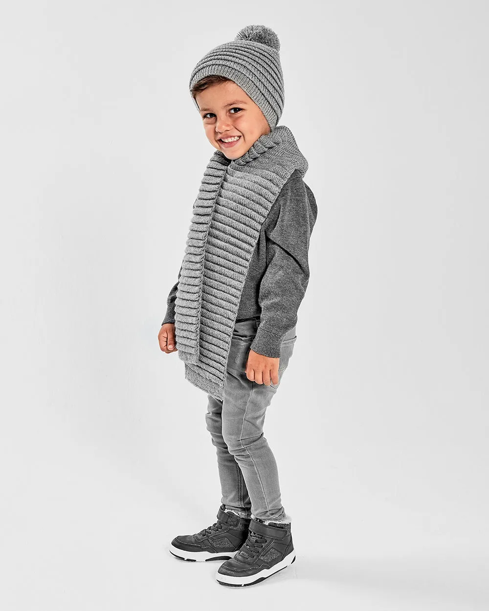 Kids (4-5 Years) Ribbed Scarf
